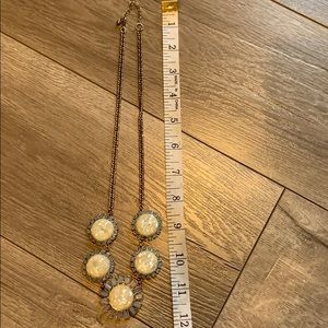 Francesca Necklace in Silver, White, and Blue